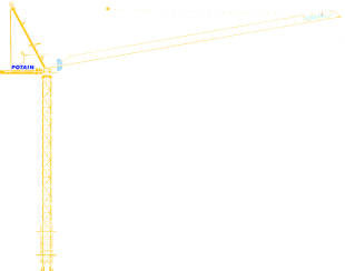 MCR160 Tower Crane by Potain