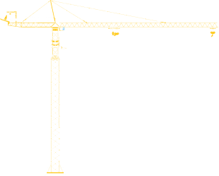 Silhouette representation of the MD1600 Tower Crane by Potain